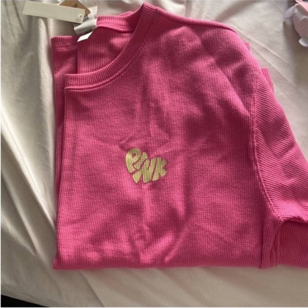 PINK Victoria’s Secret Thermal Pajamas Set - Picture 3 of 4